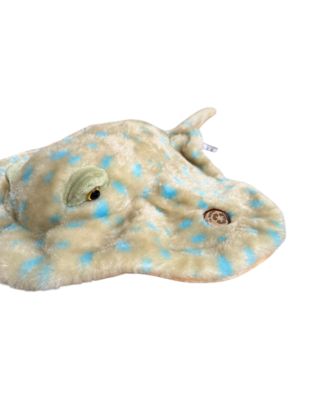 Stingray Petting Zoo plush- Beige with Blue Spots - Picture 3 of 3